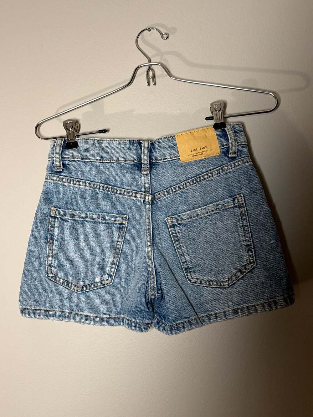 Zara Girls Light Wash Denim Skort Size 10